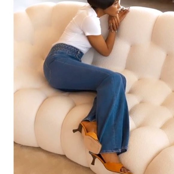 new Derek Lam 10 Crosby Harlow Stretch Cotton Bootcut Jeans  in Pacific 257 6T8 - Picture 12 of 16